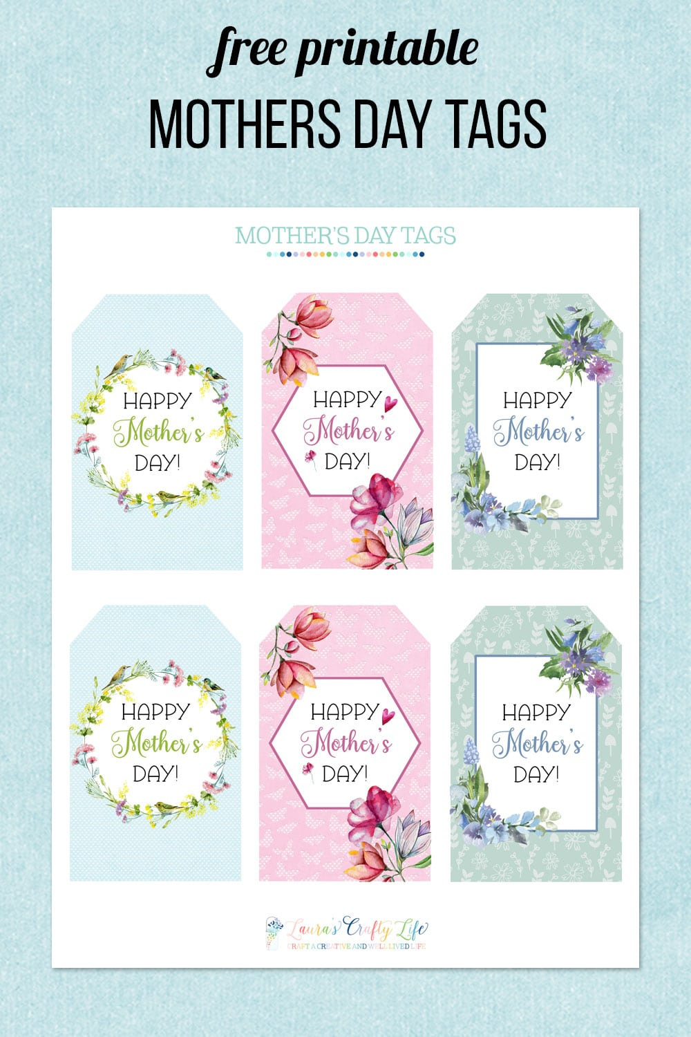 Free Printable Mother&amp;#039;S Day Tags with Printable Mothers Day Tags