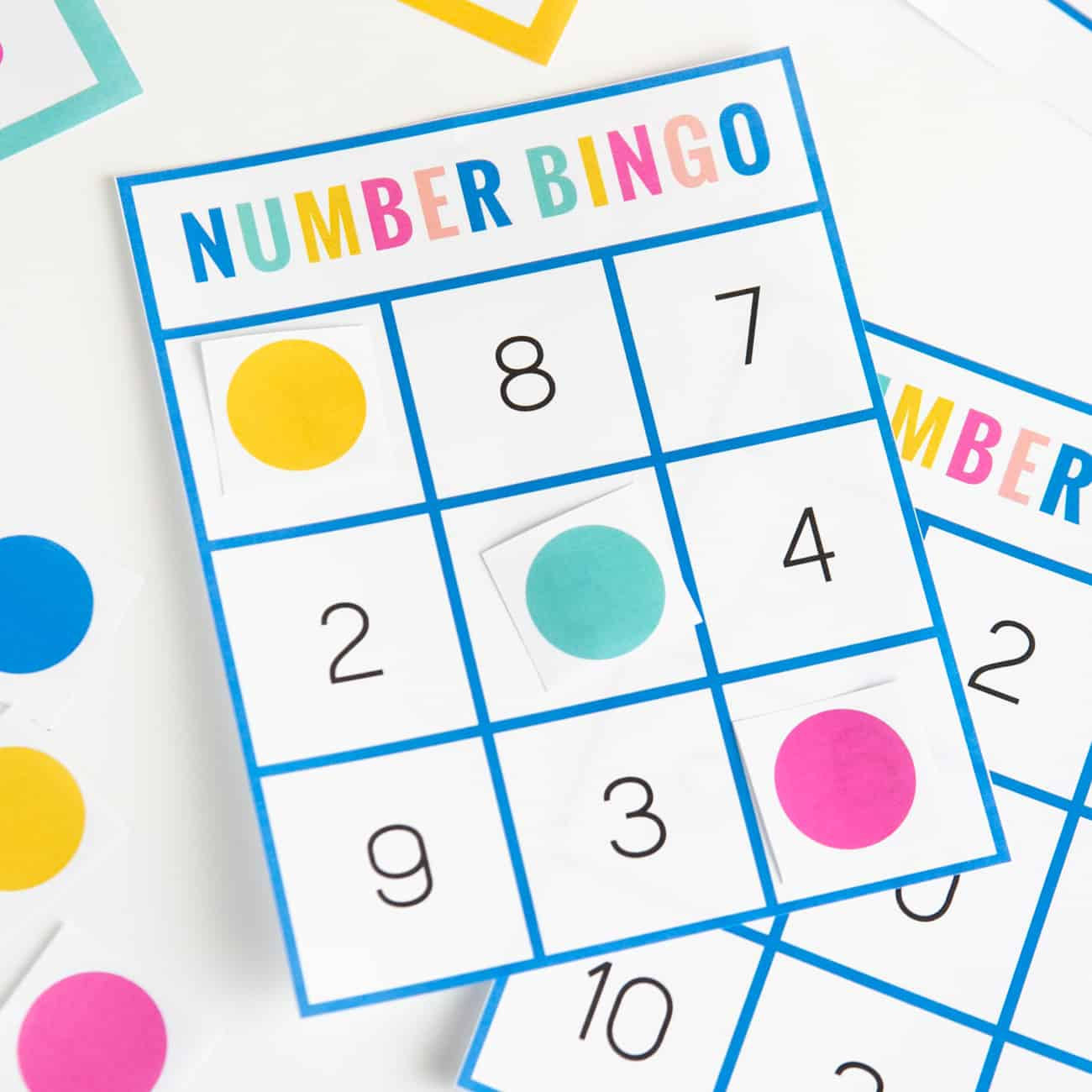 Free Printable Number Bingo - Design Eat Repeat pertaining to Free Printable Number Bingo Cards