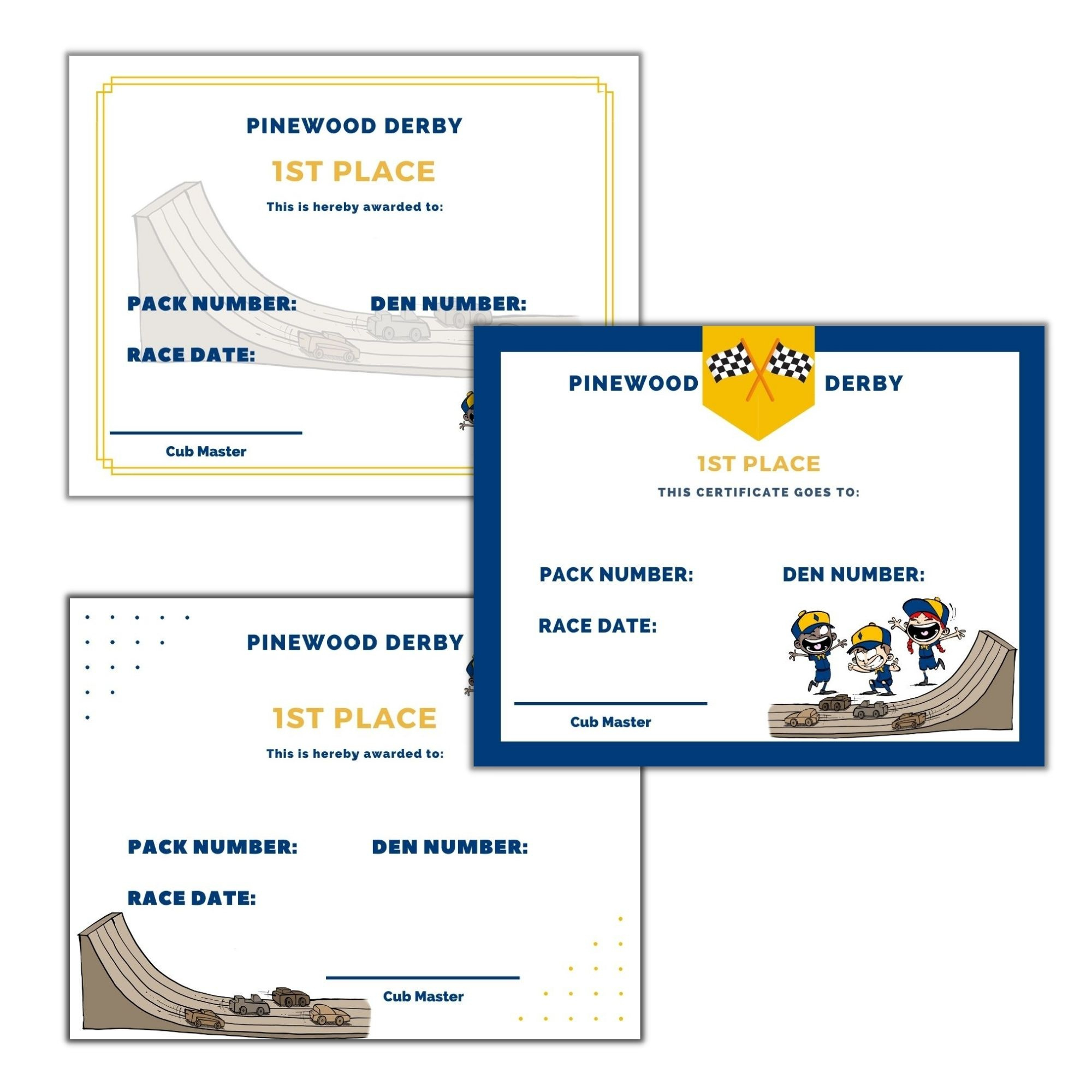 Free Printable Pinewood Derby Certificates ~ Cub Scout Ideas within Free Printable Pinewood Derby Certificate Template