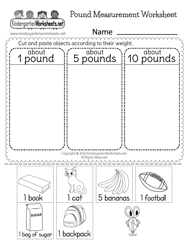 Free Printable Pound Measurement Worksheet for Pound Measurement Worksheet Printable