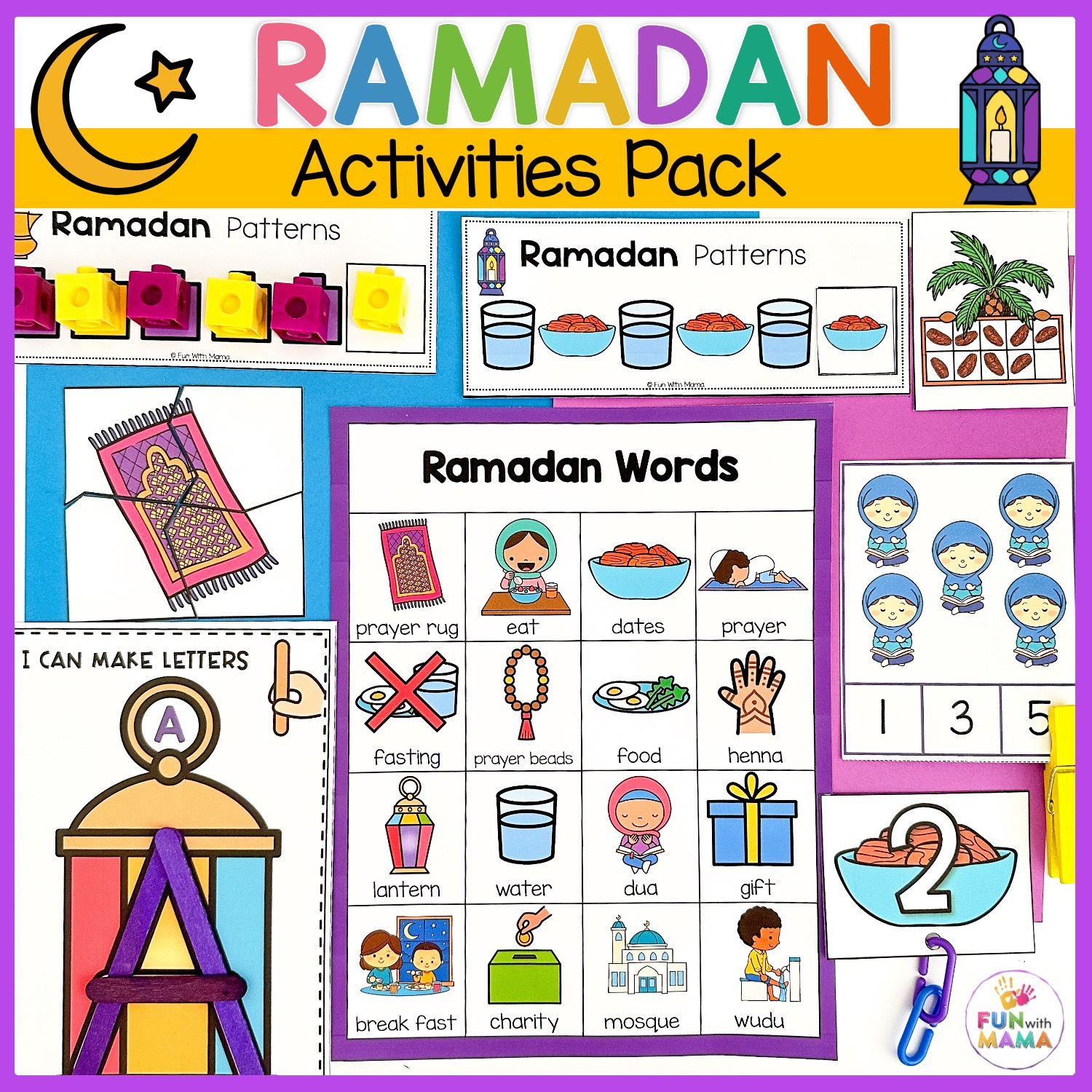 Free Printable Ramadan Activities For Kids - Fun With Mama inside Ramadan Printable Activities