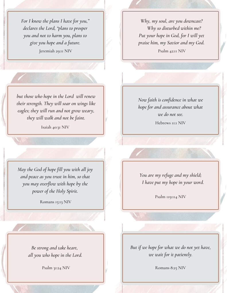 Free Printable Scripture Cards with regard to Free Printable Bible Verse Cards