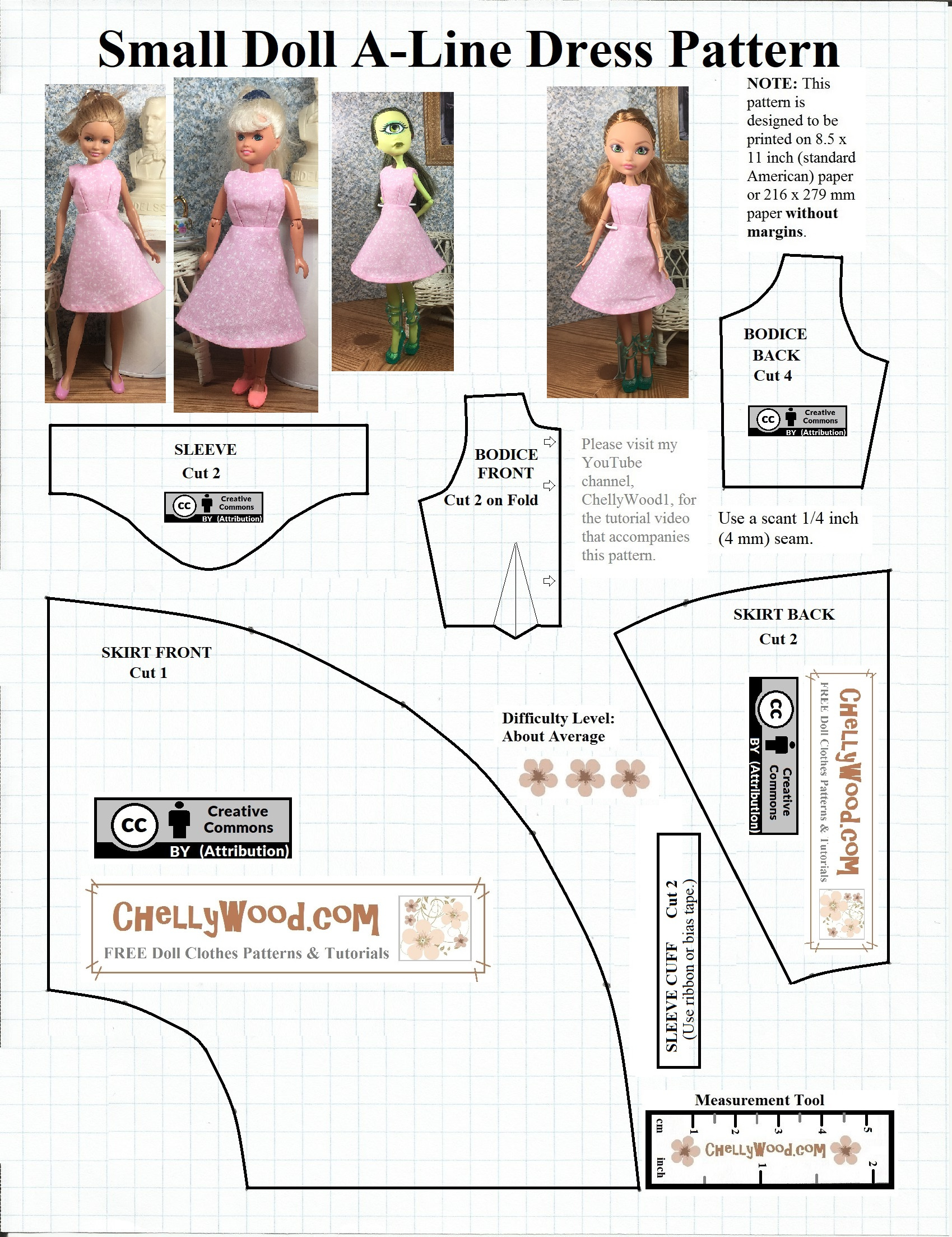 Free Printable #Sewing Pattern For Small #Dolls - Free Doll pertaining to Free Doll Patterns Printable