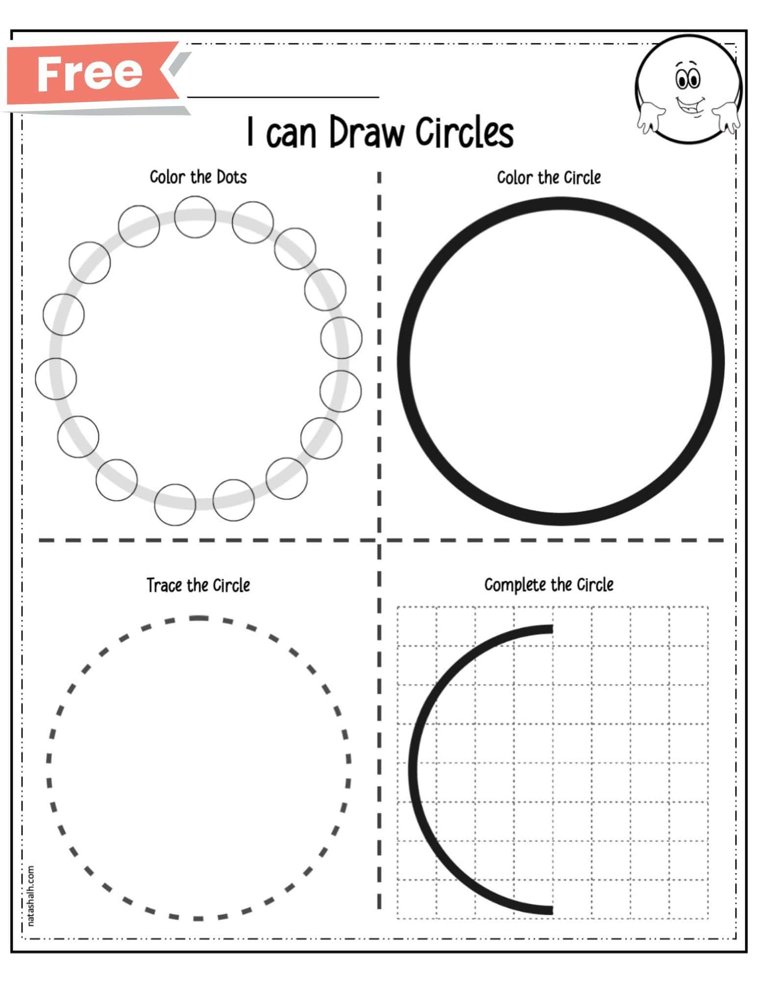 Free Printable Shape Worksheets - Circle Worksheet - The Artisan Life inside Free Printable Circle Worksheet Preschool