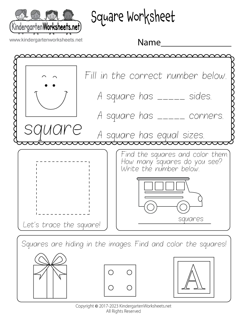 Free Printable Square Worksheet inside Free Printable Worksheet Square