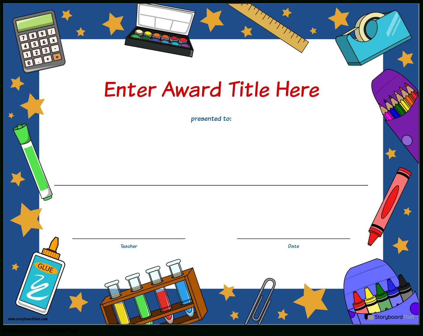 Free Printable Student Certificate And Award Templates intended for Downloadable Free Printable Certificates and Awards