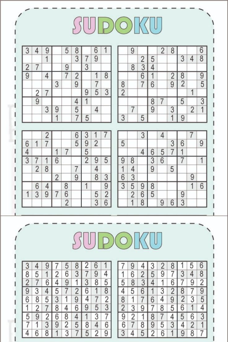 Free Printable Sudoku 6 Per Page [Pdf Includeed] With Solution with regard to Free Printable Sudoku 6 Per Page