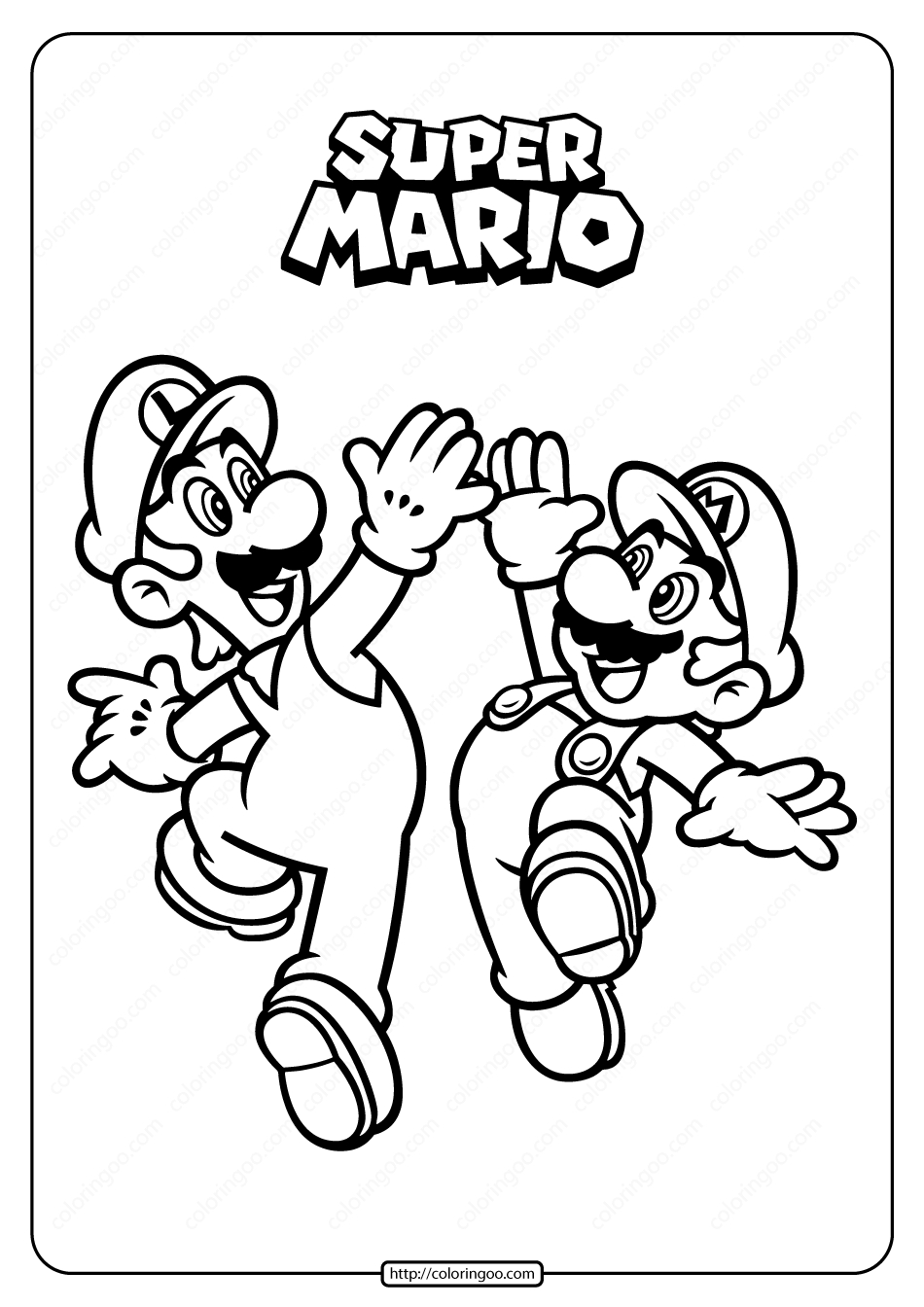 Free Printable Super Mario Pdf Coloring Pages intended for Super Mario Free Printable Coloring Pages