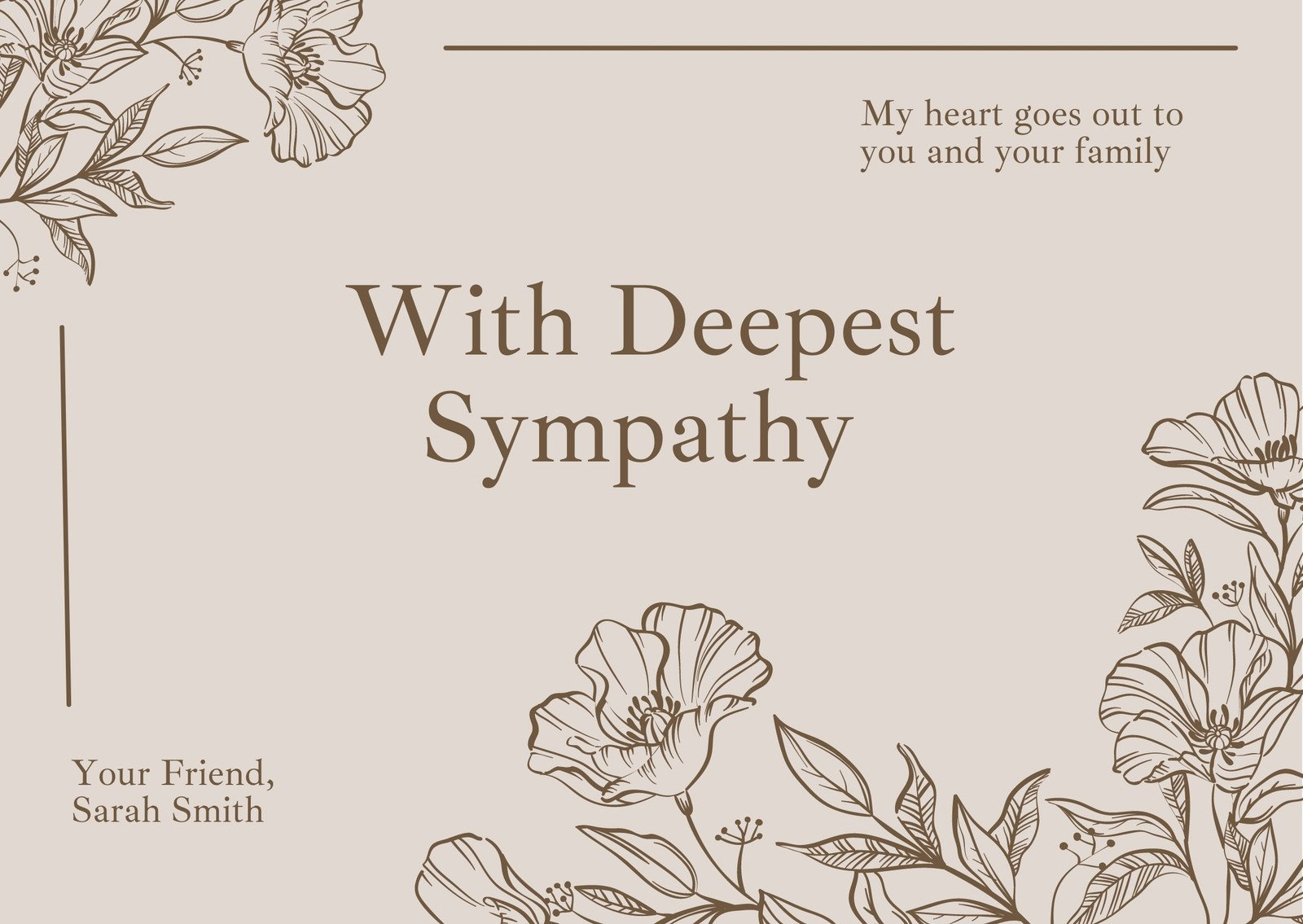 Free Printable Sympathy Card Templates To Customize | Canva with regard to Hallmark Free Printable Sympathy Cards