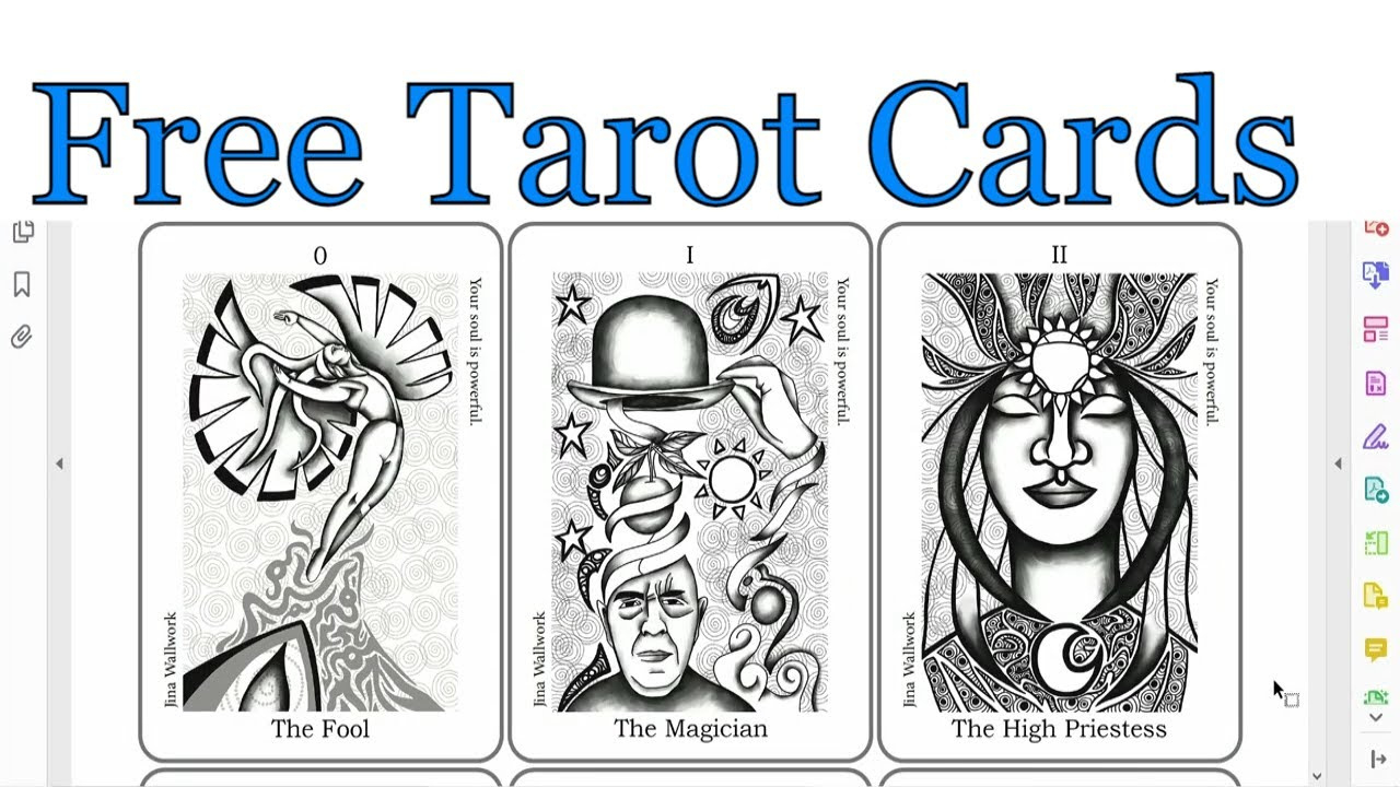 Free Printable Tarot Cards intended for Free Printable Oracle Cards