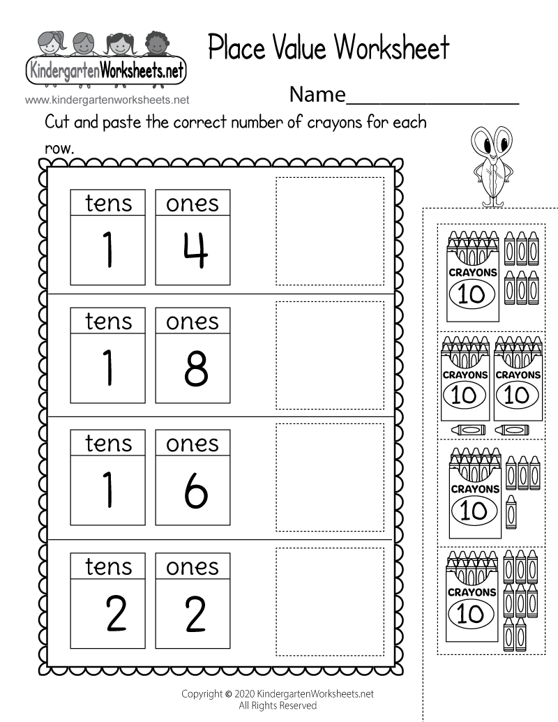 Free Printable Tens And Ones Worksheet with Printable Tens And Ones Worksheet