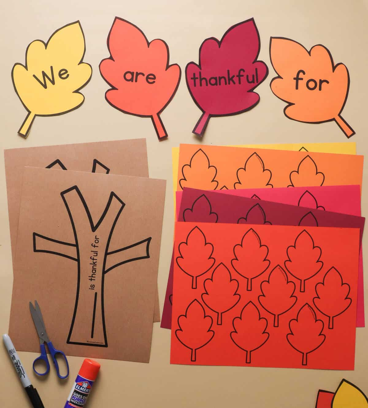 Free Printable Thankful Tree With Leaves - Literacy Learn pertaining to Thankful Leaves Free Printable