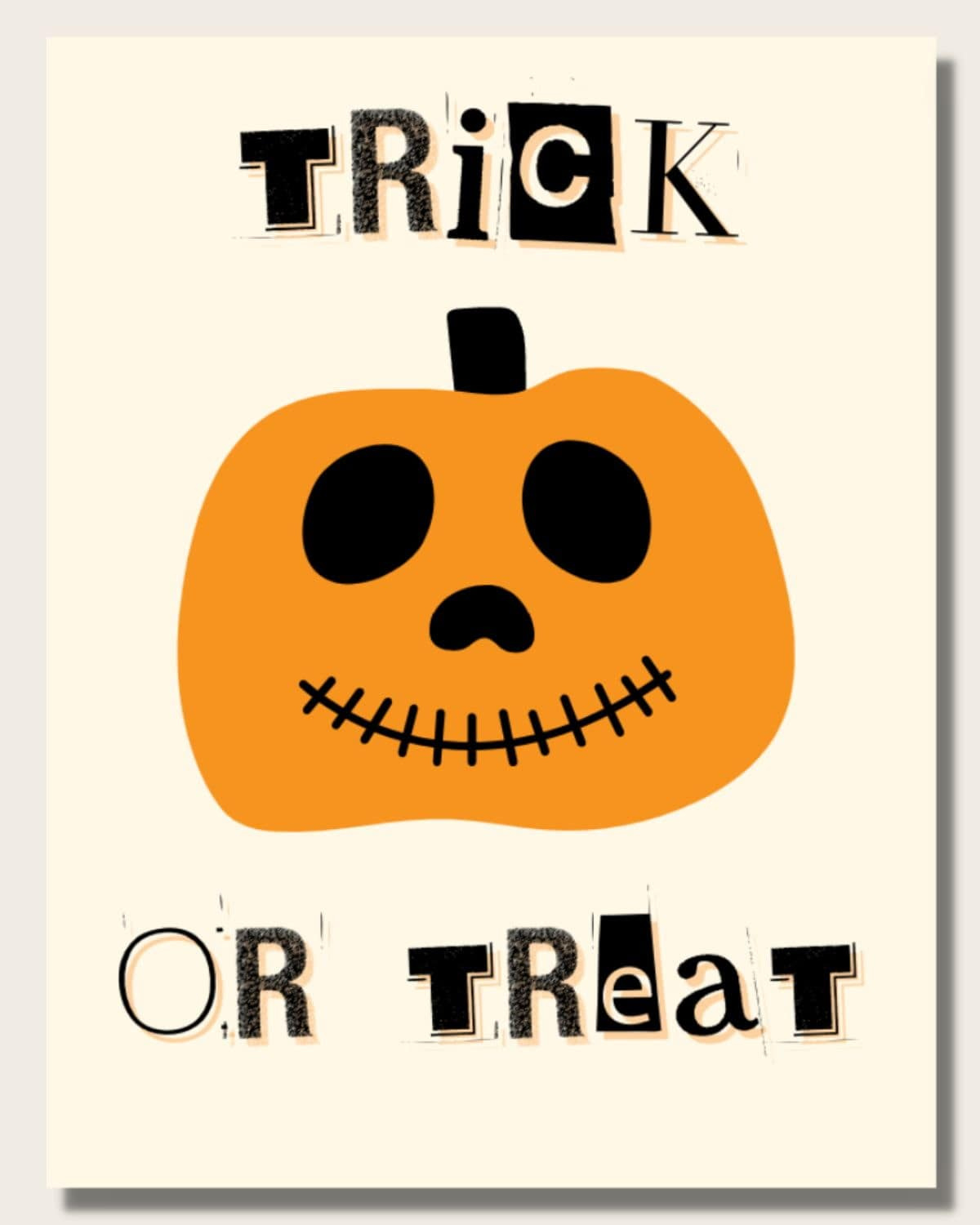 Free Printable Trick Or Treat Signs For Halloween ⋆ Love Our Real inside Trick or Treat Free Printable