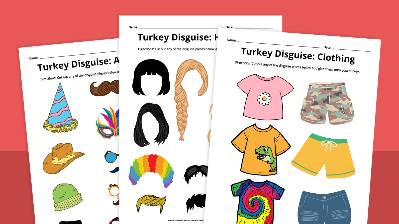 Free Printable Turkey Disguise Template Thanksgiving Activity regarding Free Printable Turkey In Disguise Printable Outfits