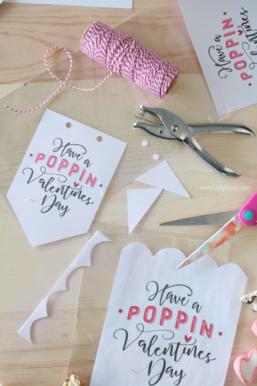 Free Printable Valentines Popcorn Tag throughout Poppin Valentine&amp;#039;S Day Printable