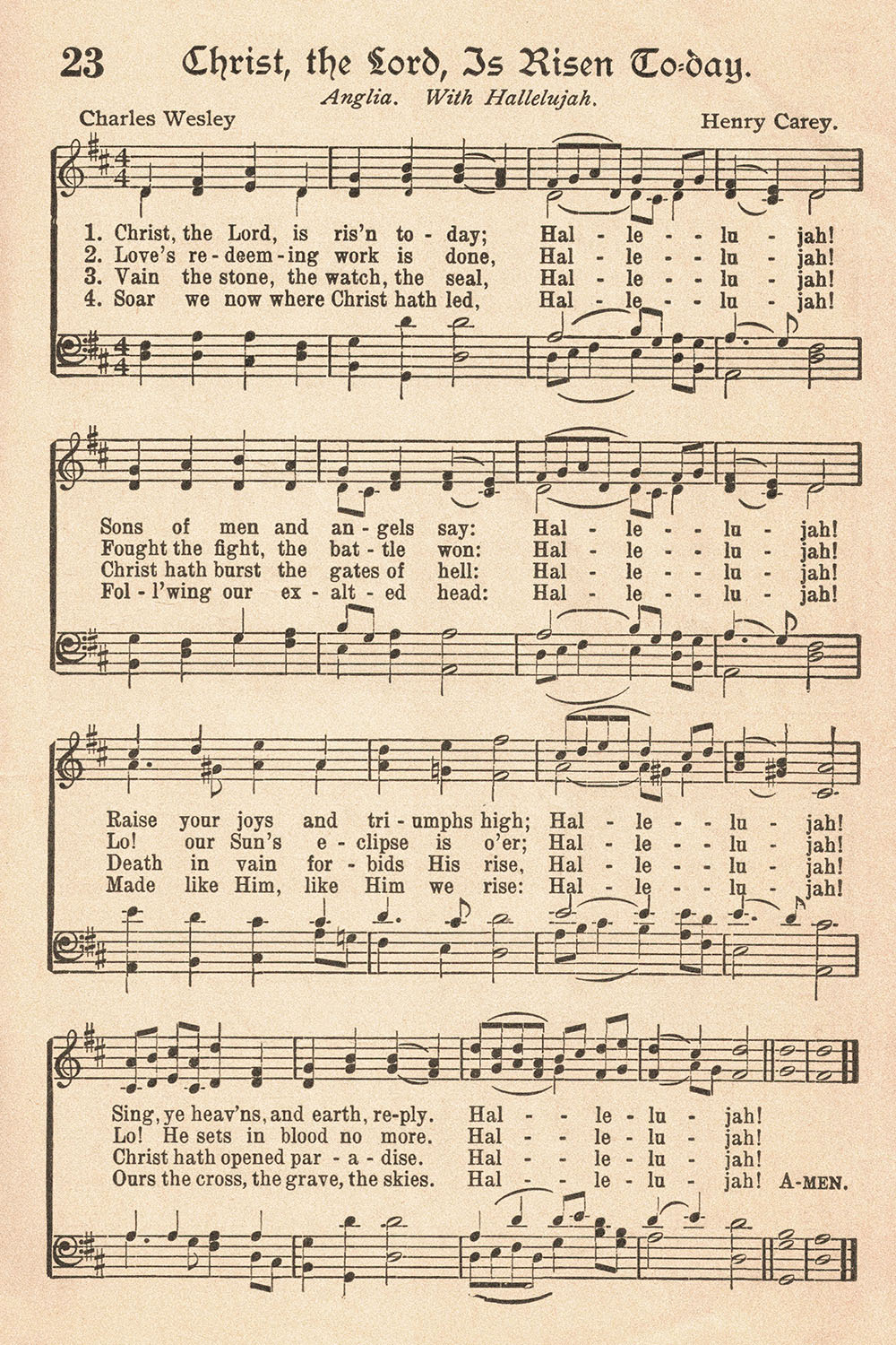 Free Printable Vintage Hymns For Easter • Rose Clearfield intended for Free Printable Hymn Sheet Music