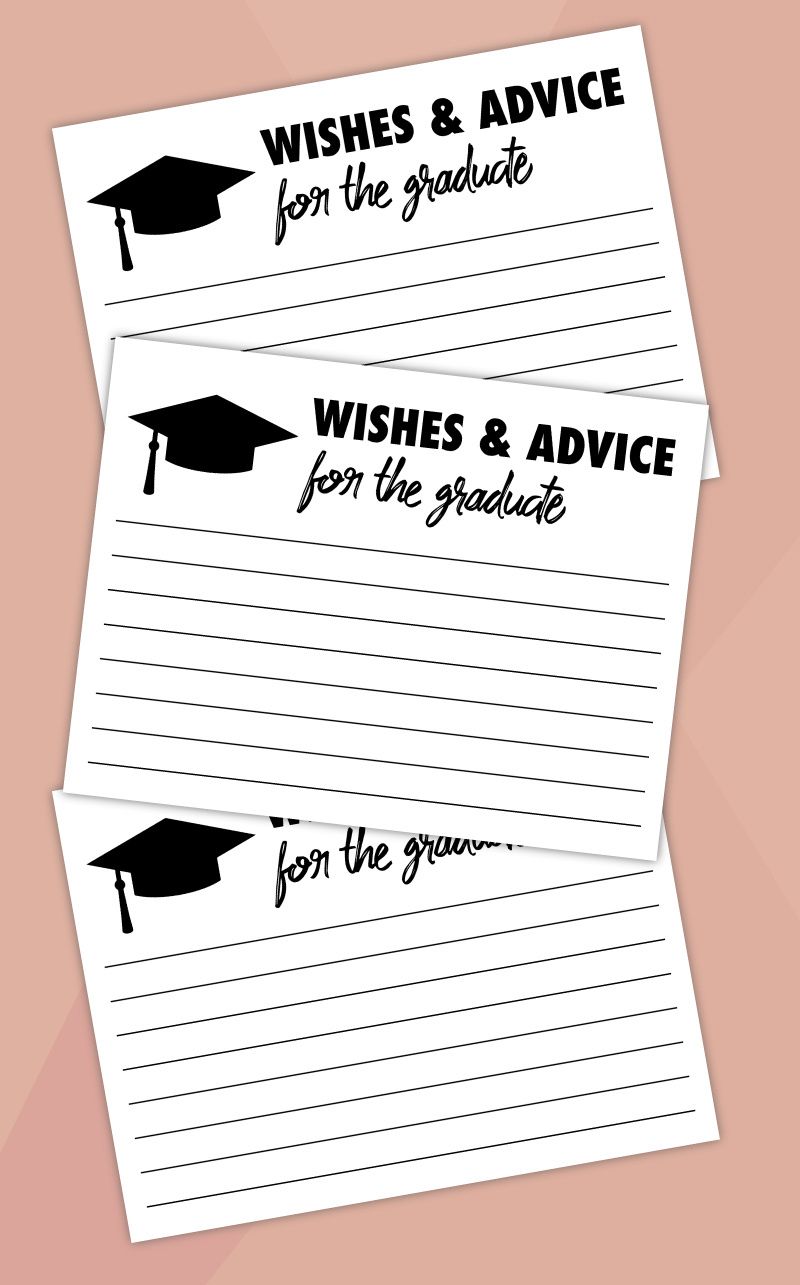 Free Printable Wishes And Advice For The Graduate Cards - Pjs And inside Free Printable Words Of Wisdom Cards Graduation