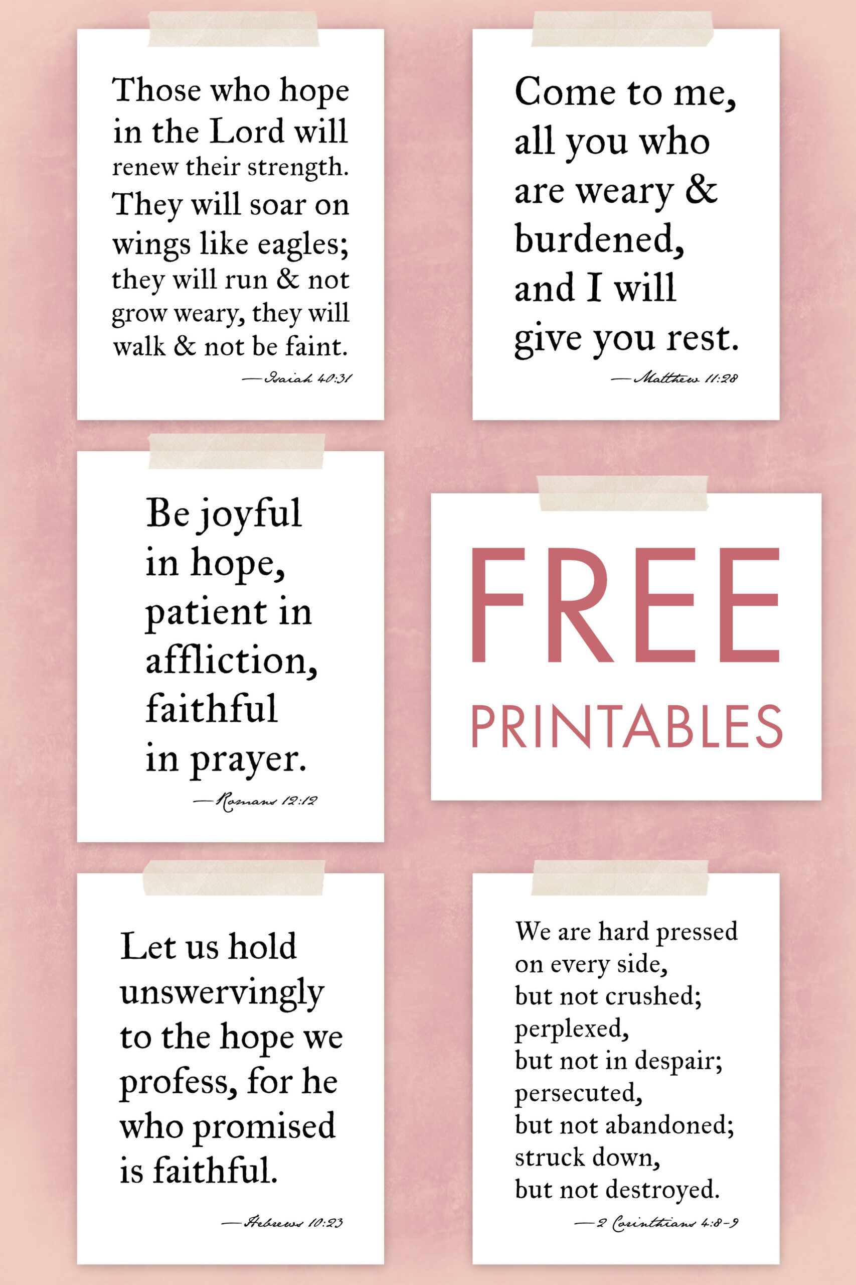 Free Printables: Bible Verse Wall Art — The Art Of Observation for Free Bible Verse Printables