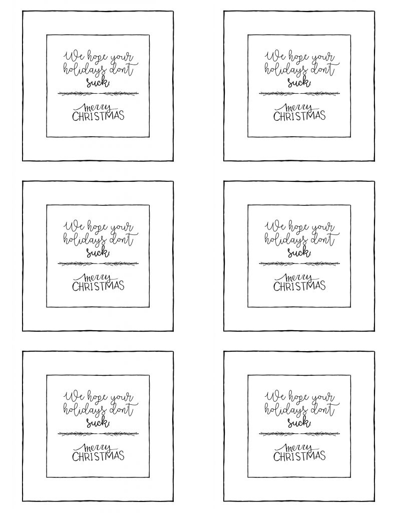Free Printables For Friends, Neighbors, Teachersetc Christmas inside Free Printable Neighbor Gift Tags