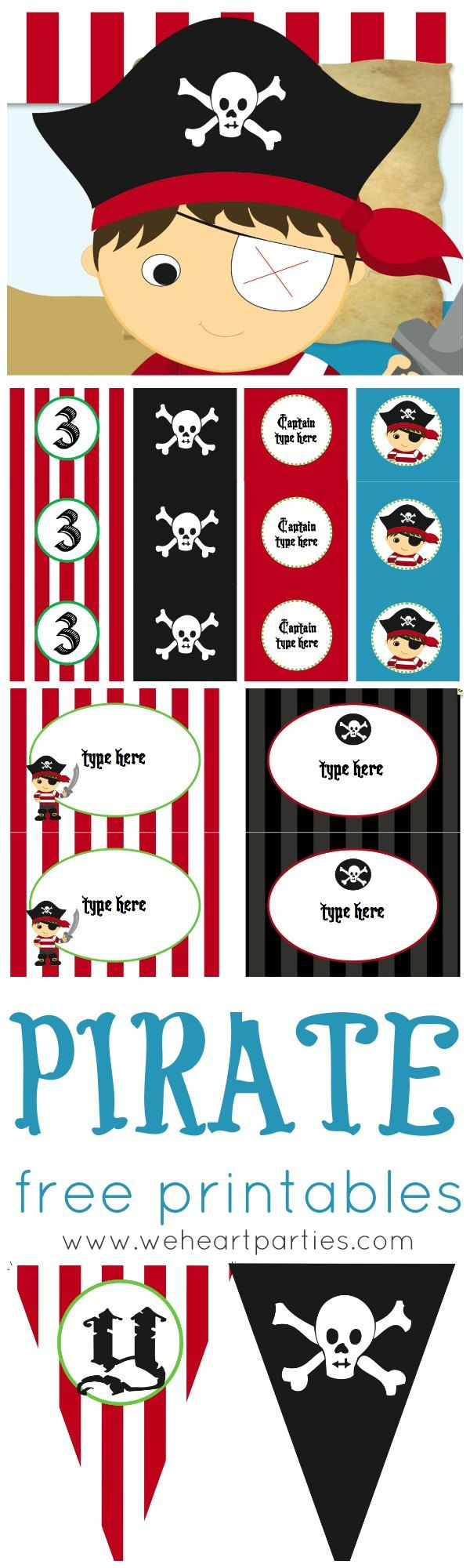 Free Printables Pirate Party Free Printables (Editable!) pertaining to Pirate Party Free Printables