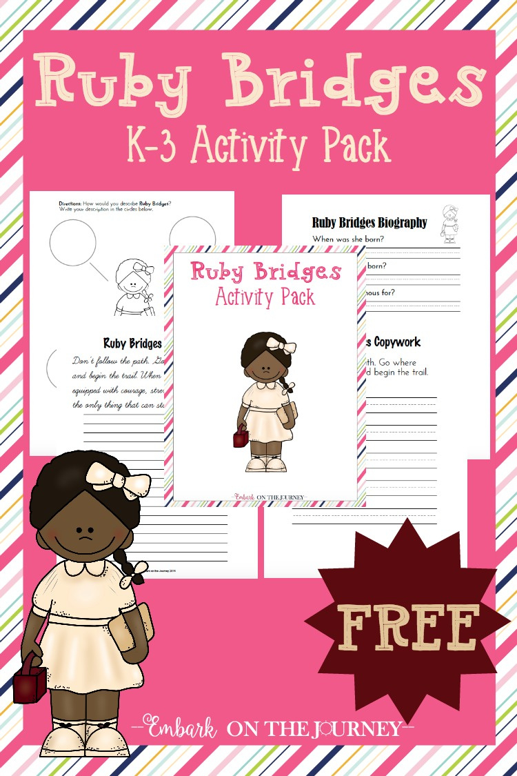 Free Ruby Bridges Pack for Free Printable Ruby Bridges Activities For Kindergarten