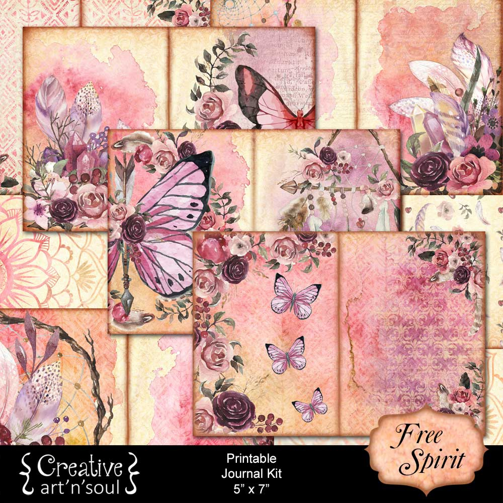 Free Spirit Printable Junk Journal within Free Printable Junk Journal Kits