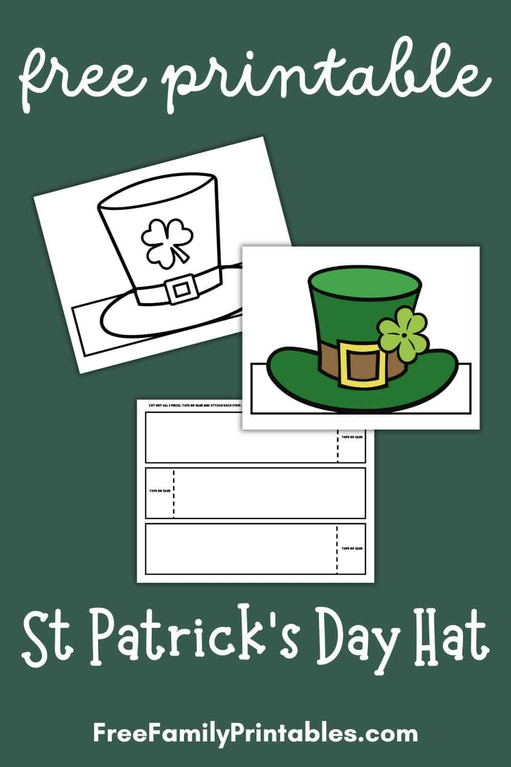 Free St. Patrick&amp;#039;S Day Printable Hat - Making Frugal Fun with regard to Free Printable Leprechaun Hat Template