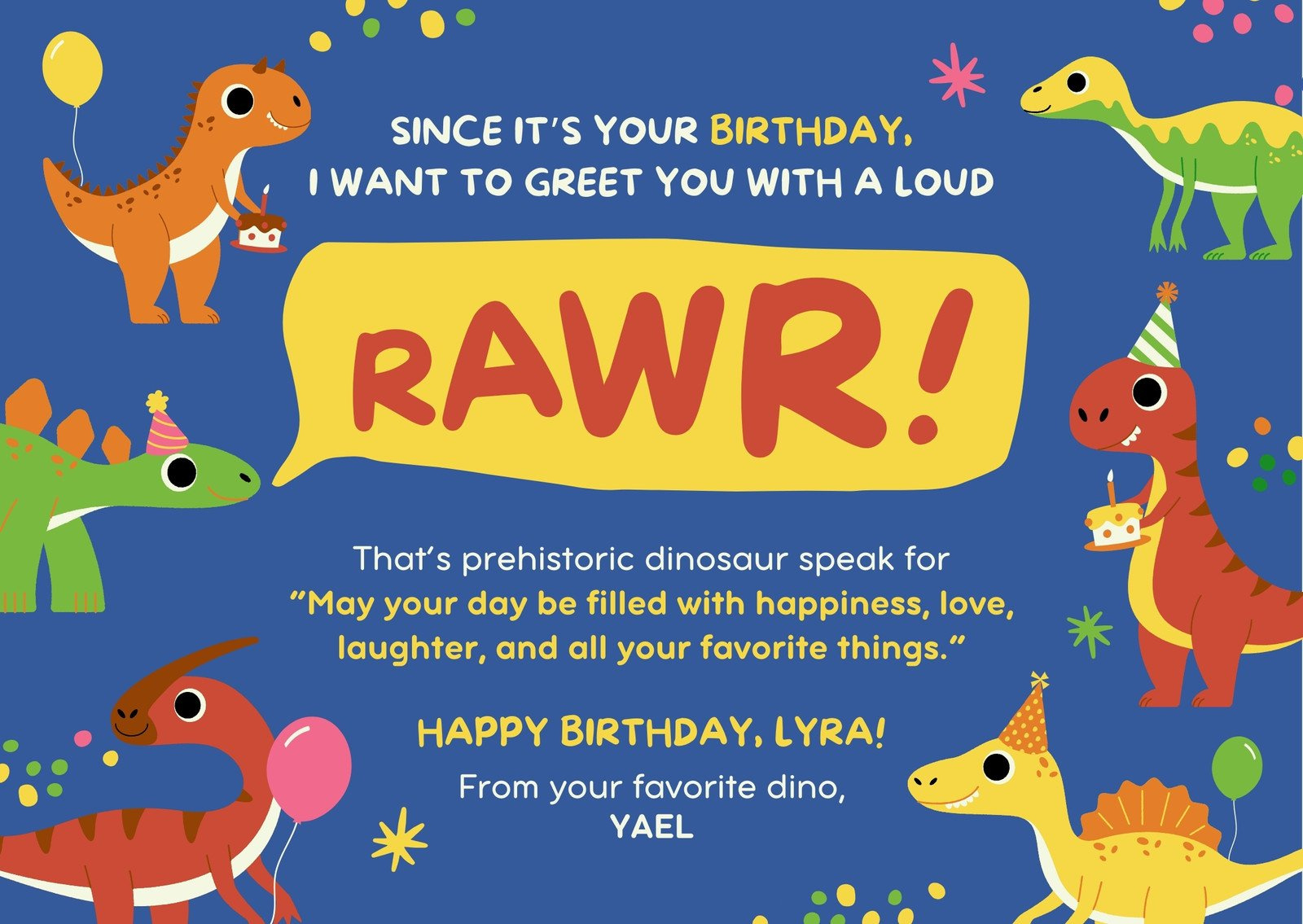 Free To Edit Dinosaur Birthday Card Templates | Canva with Free Dinosaur Birthday Printables