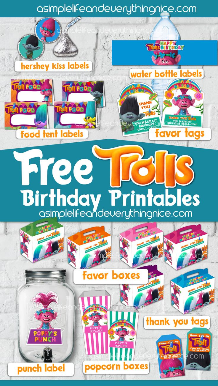 Free Trolls Activity And Coloring Printables - A Simple Life And within Trolls Party Printables Free