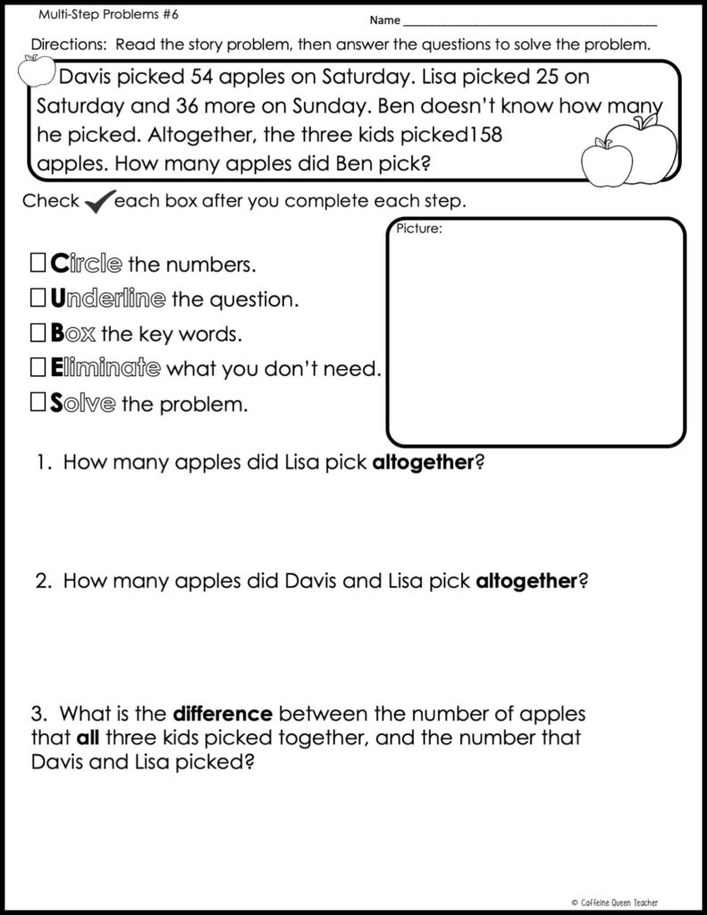 Free Worksheet - Addition And Subtraction Word Problems Strategy throughout Free Printable Cubes Math Strategy