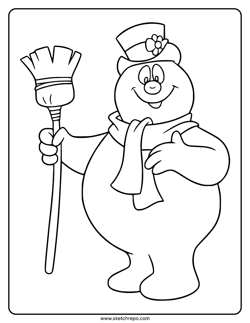 Frosty The Snowman Coloring Page - Sketch Repo with regard to Frosty the Snowman Printable