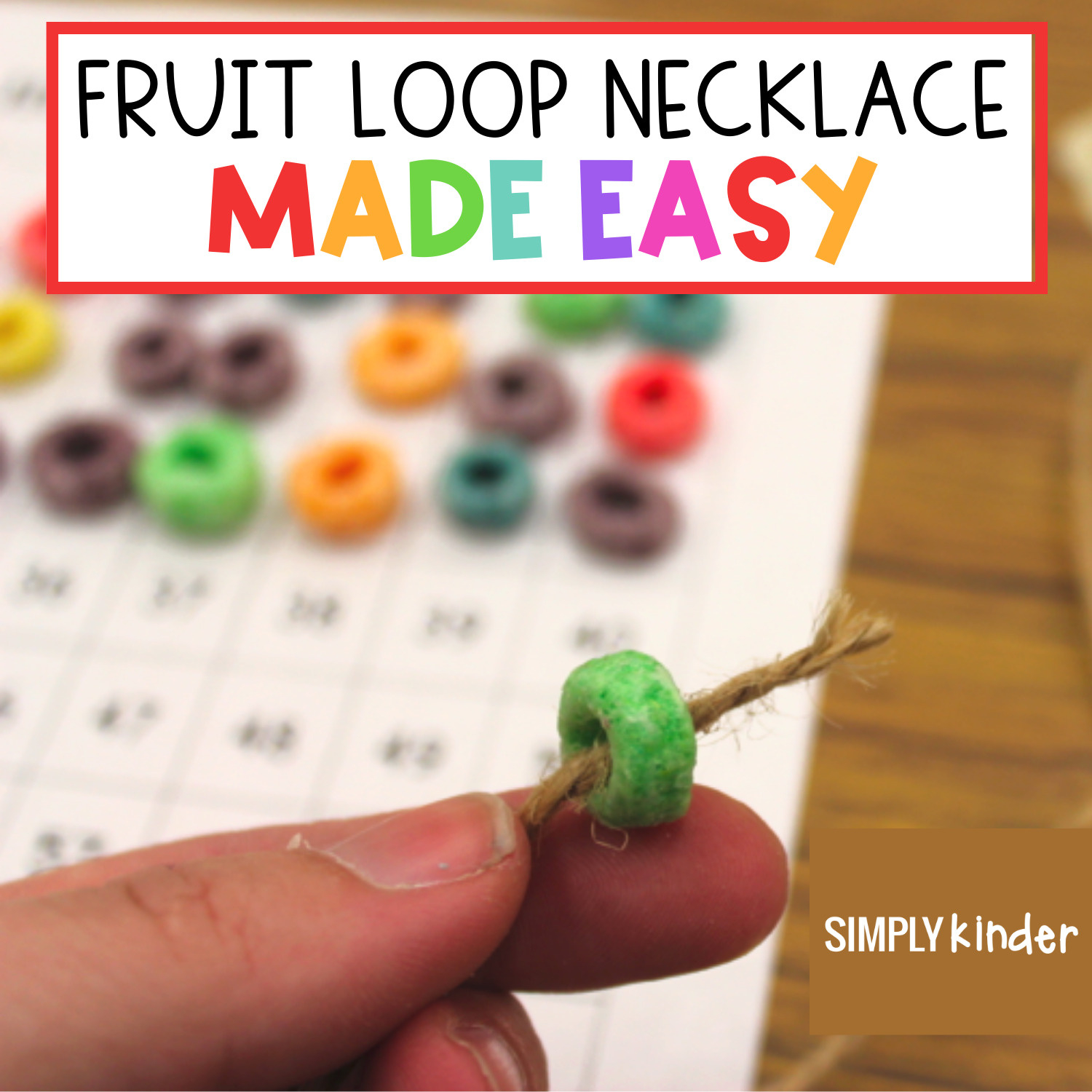 Fruit Loop Necklaces with regard to 100th Day Necklace Printable