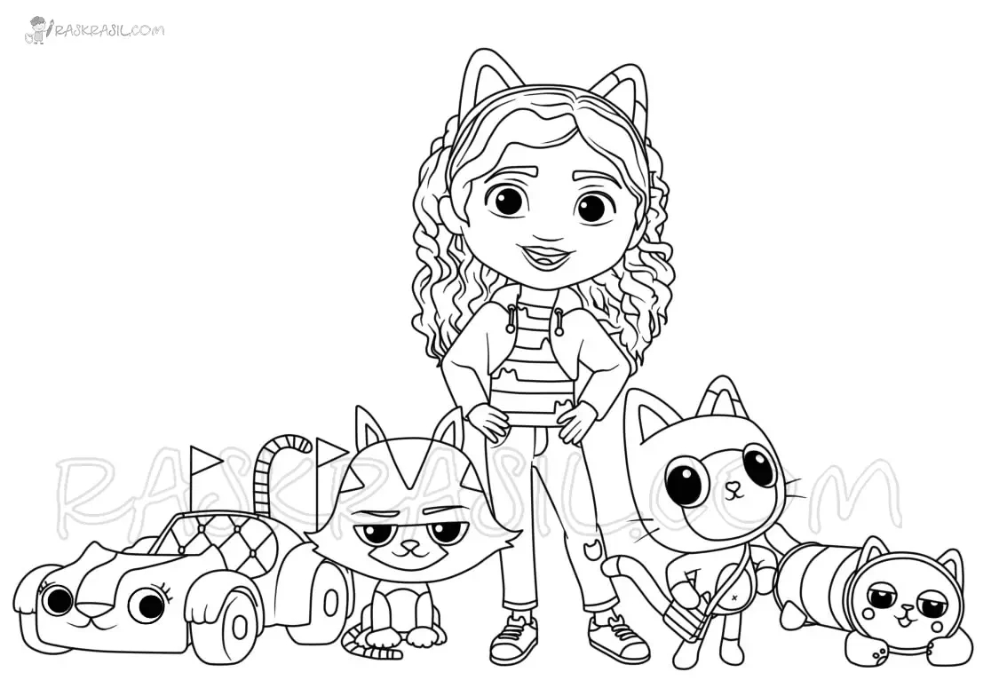 Gabby S Dollhouse Coloring Pages To Print - Free Printable within Free Printable Gabby&amp;amp;#039;s Dollhouse Coloring Pages