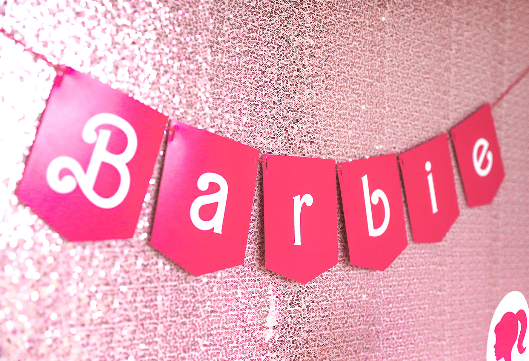 Get Your Free Barbie Party Printable Set! - Sunshine Parties pertaining to Barbie Birthday Banner Free Printable