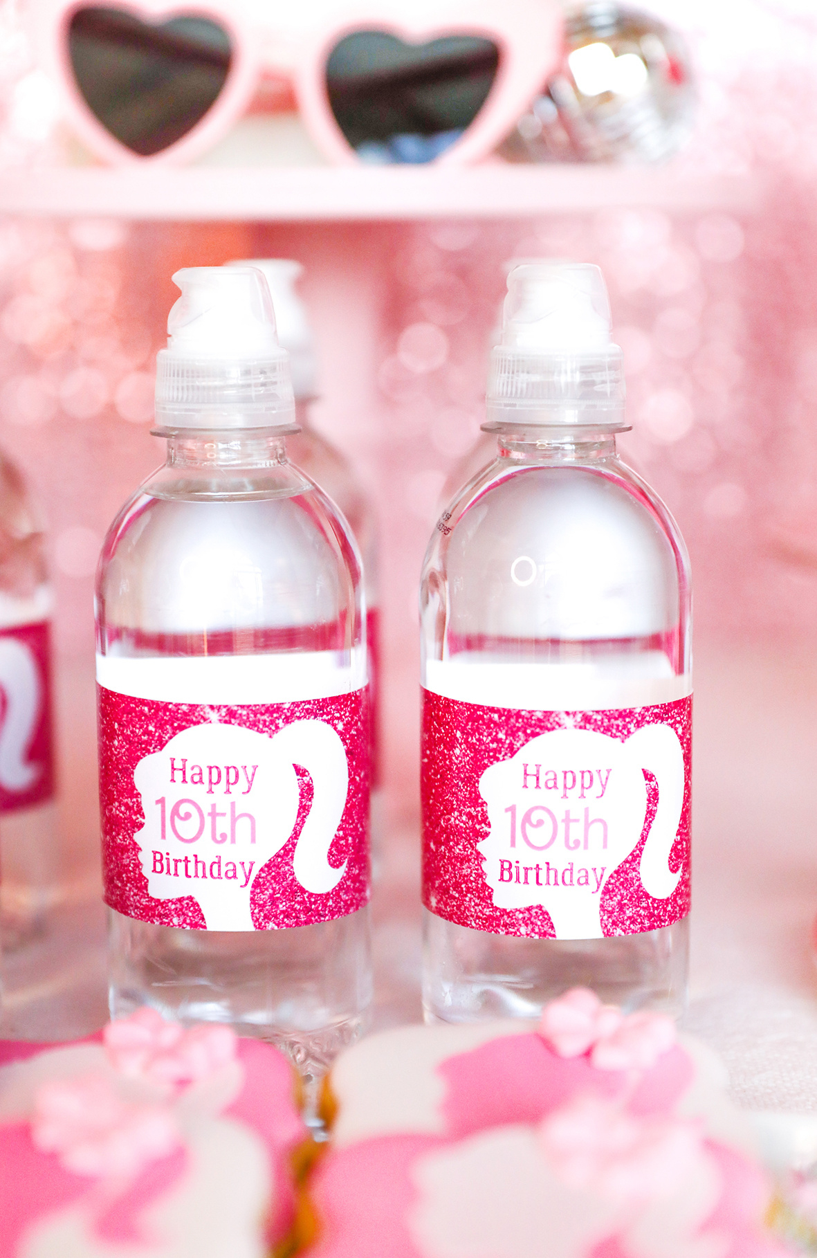 Get Your Free Barbie Party Printable Set! - Sunshine Parties within Free Printable Barbie Water Bottle Labels
