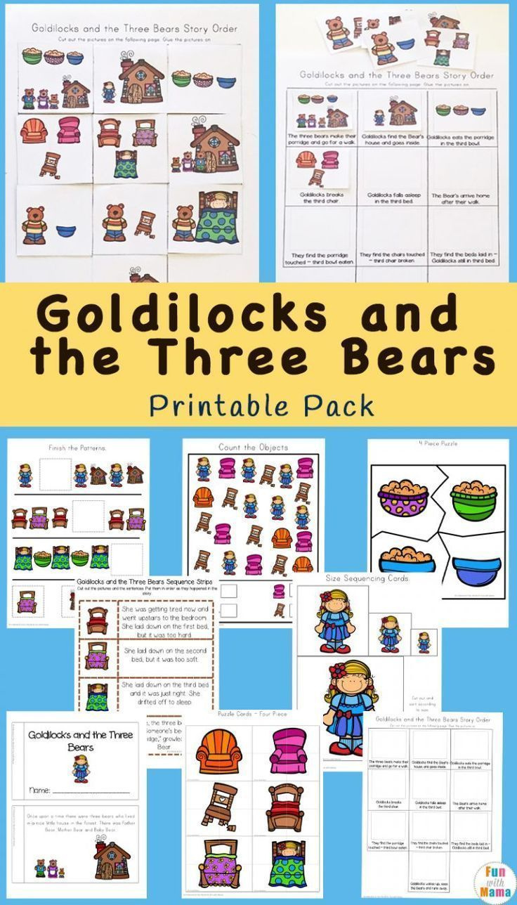 Goldilocks And The Three Bears pertaining to Free Printable Goldilocks and the Three Bears Story Sequencing Pictures