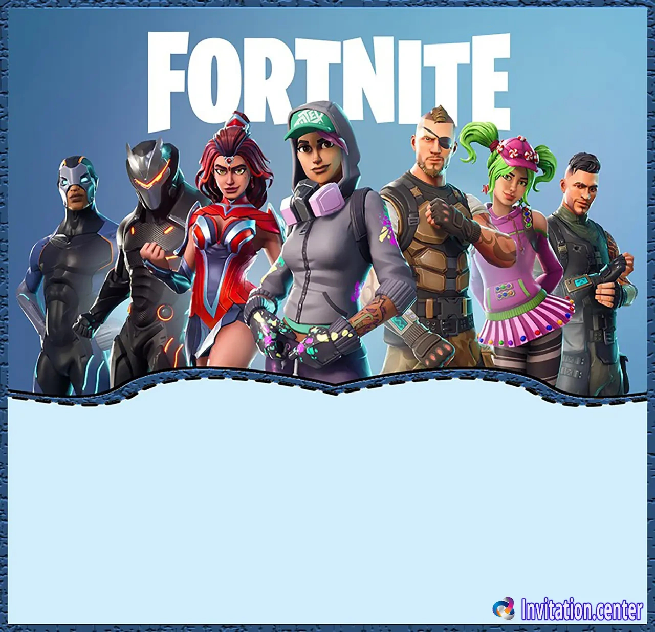 Grab Your Free Fortnite Invitation Templates! - Invitation Center within Fortnite Birthday Card Printable