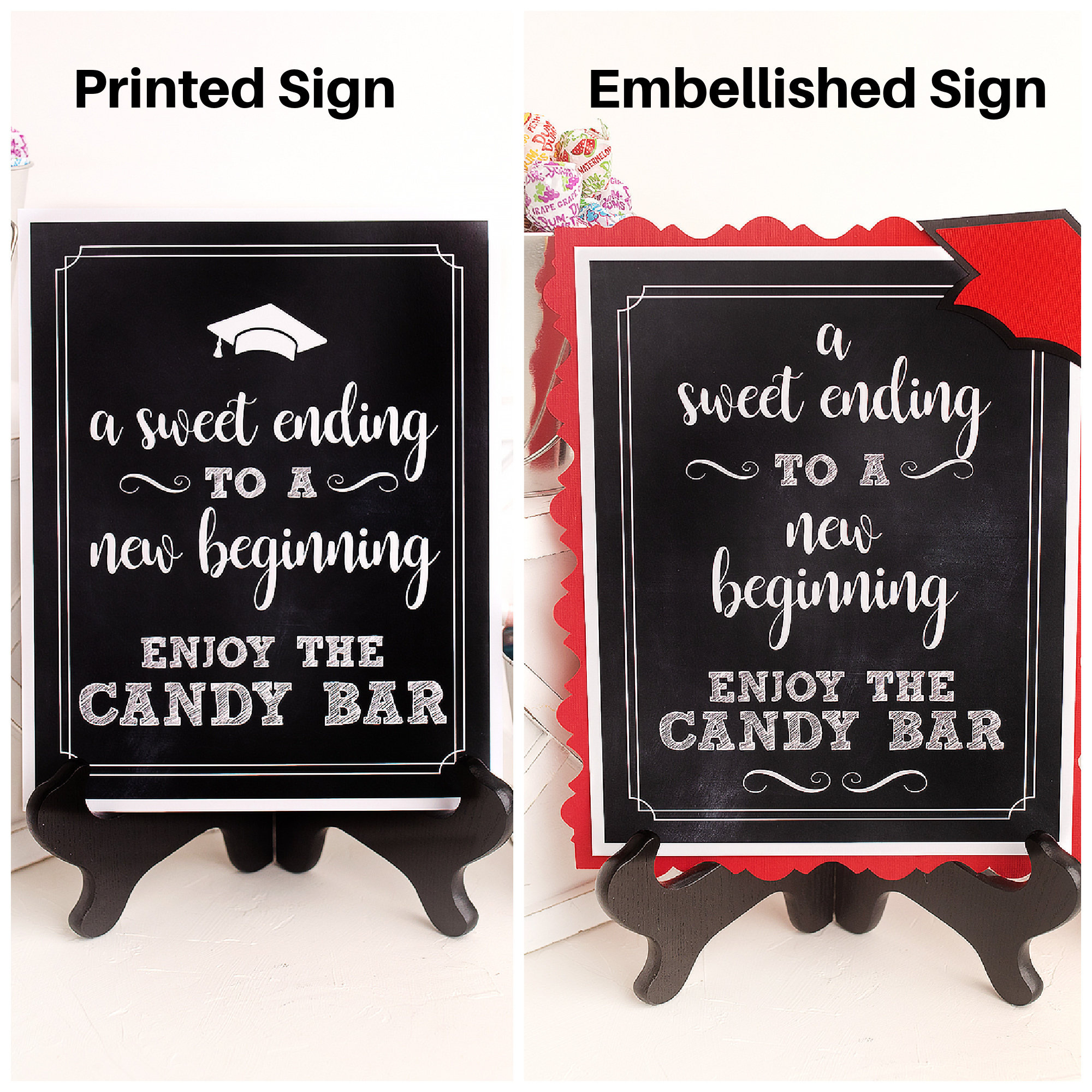 Graduation Candy Labels, Graduation Candy Bar Sign, Candy Buffet with regard to Free Printable Graduation Candy Buffet Signs