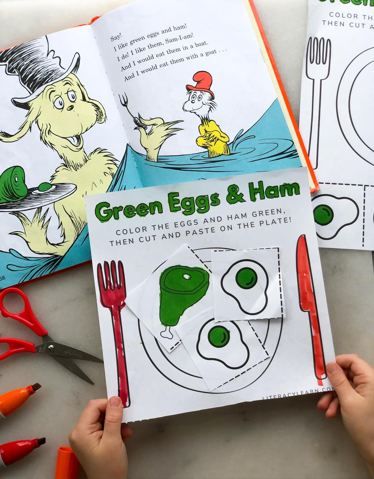 Green Eggs &amp;amp; Ham Printable Worksheet - Literacy Learn pertaining to Green Eggs and Ham Printable Images