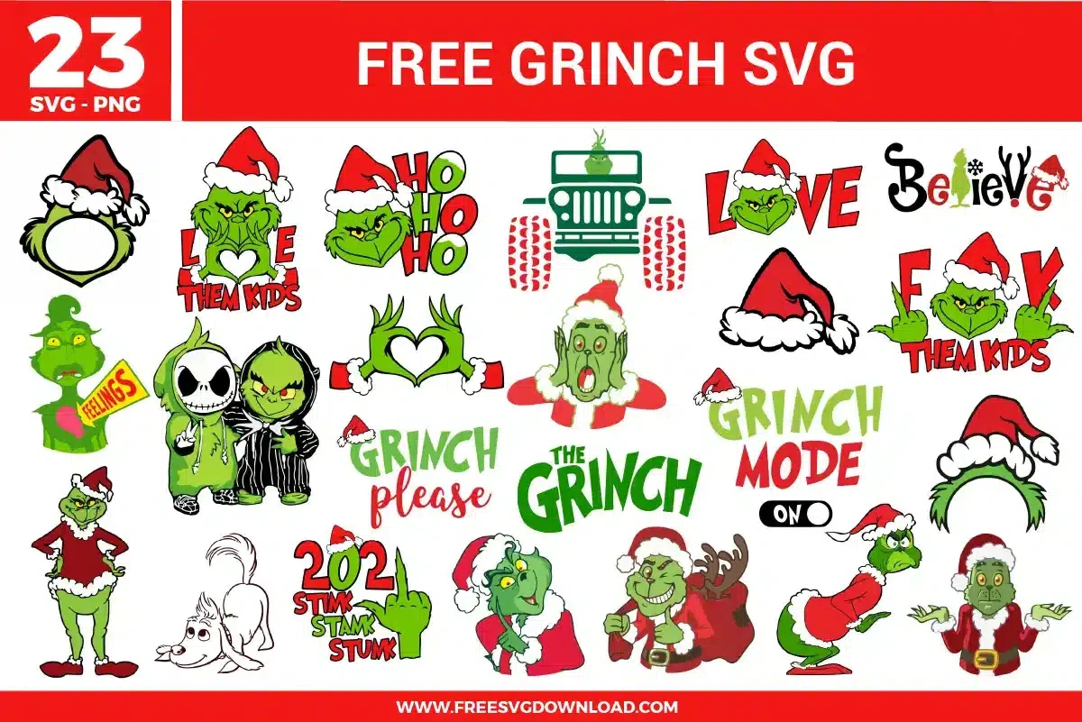 Grinch Free Svg Files | Free Svg Download throughout Free Printable Grinch Clipart