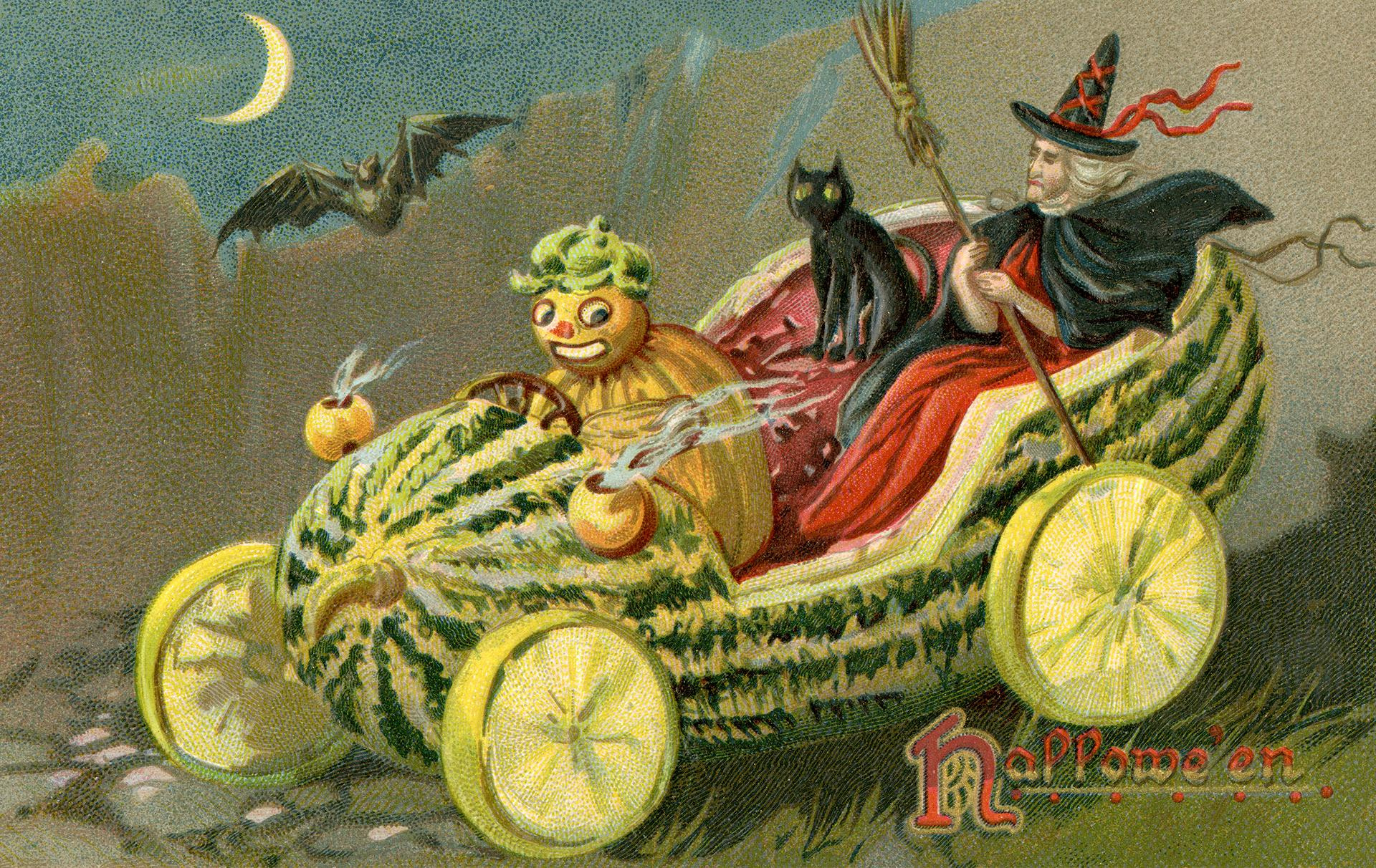 Halloween Postcards, Ca. 1900–1920 — The Public Domain Review in Printable Vintage Halloween Cards