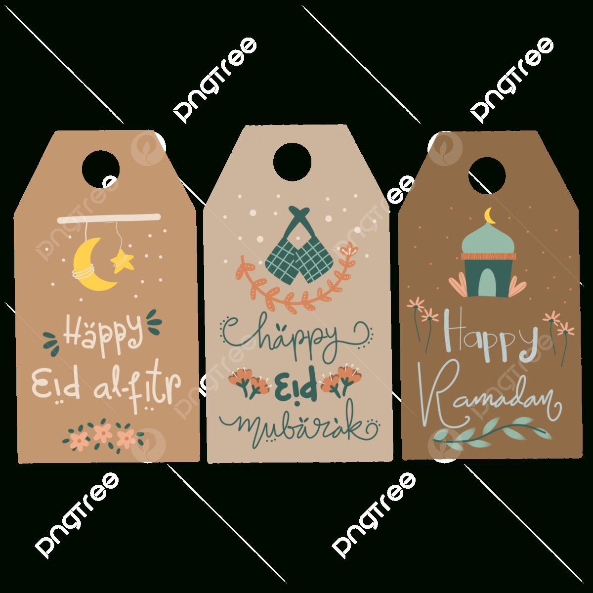 Hand Drawn Ramadan Png Image, Hand Drawn Ramadan Gift Tag With in Free Printable Ramadan Gift Tags