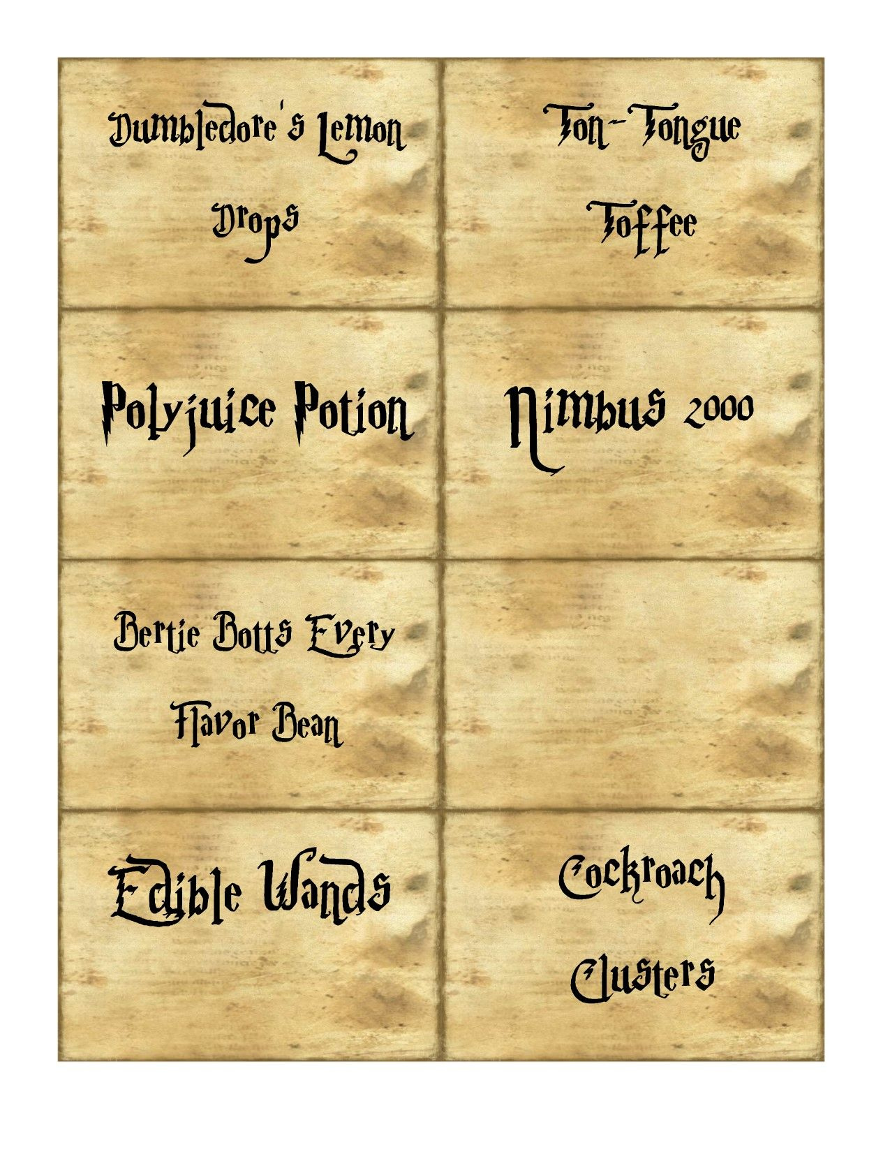 Harry Potter Food Labels To Download And Print | Mumlyfe throughout Free Printable Harry Potter Food Labels