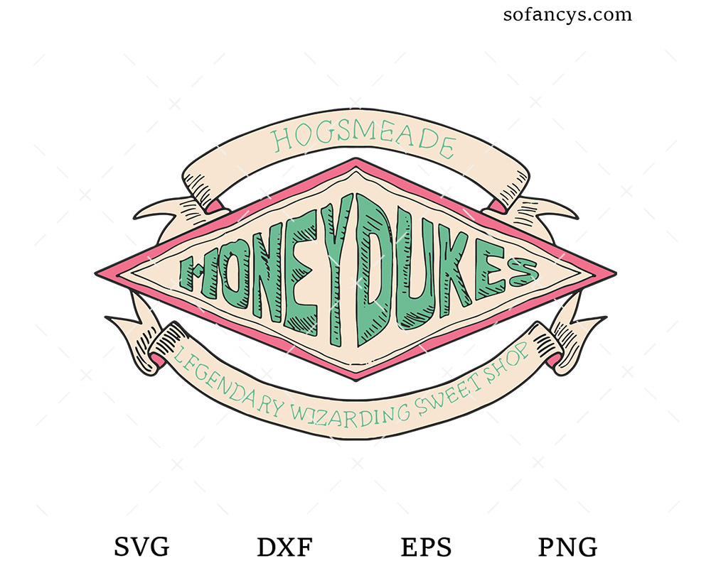 Harry Potter Honeydukes Logo Svg Dxf Eps Png Cut Files with regard to Free Printable Honeydukes Logo