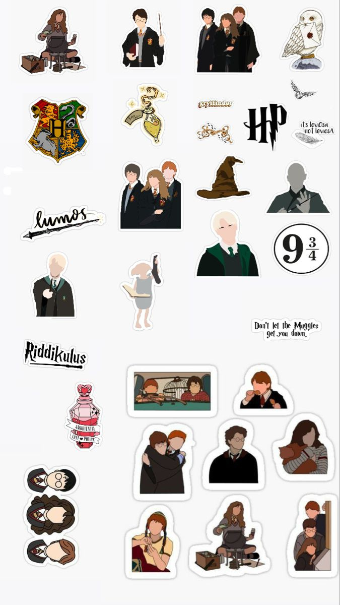 Harry Potter Stickers within Harry Potter Printable Stickers