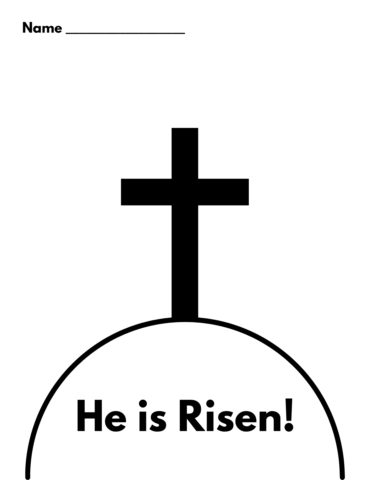 He Is Risen Free Printable! - Witt Blessings! regarding He Is Risen Printable Free