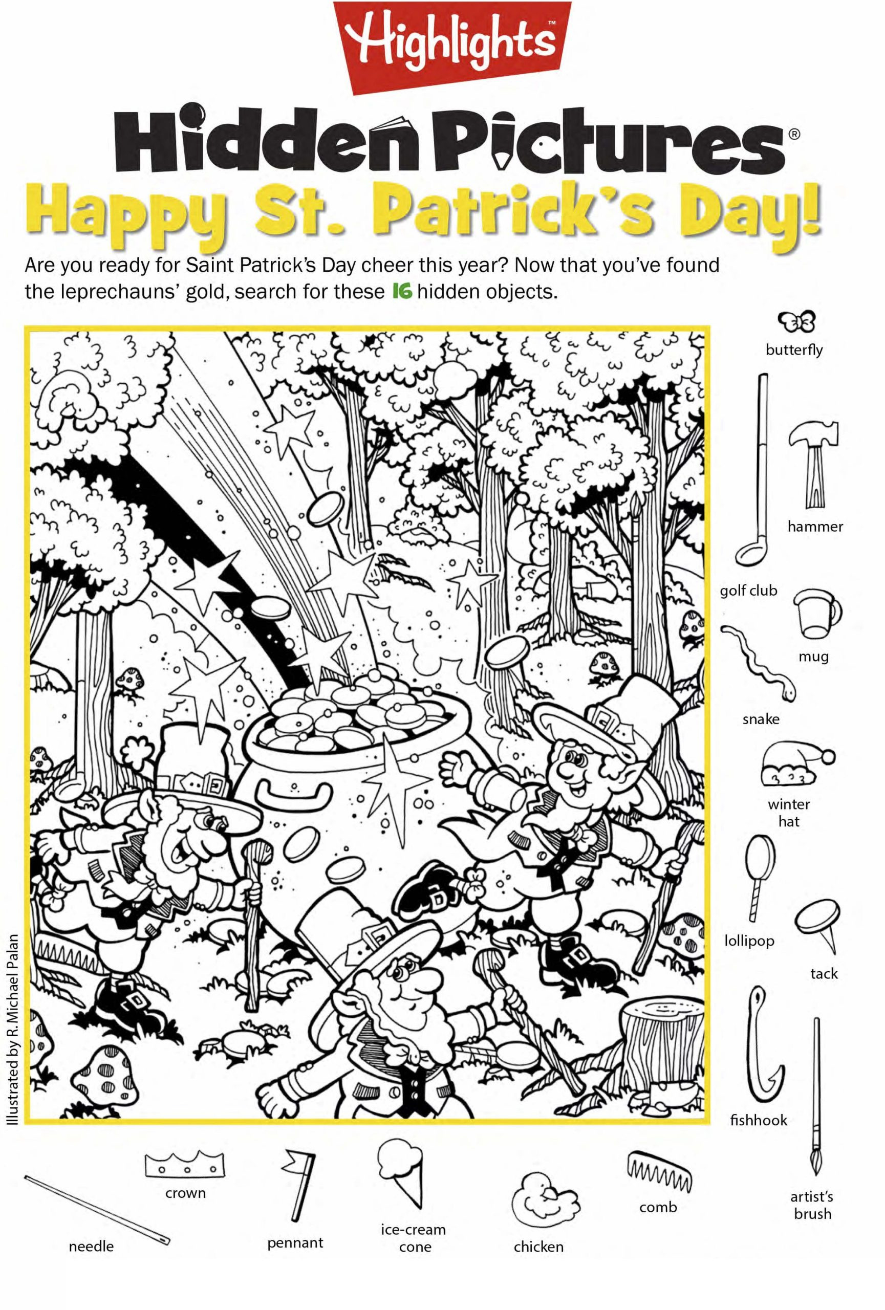 Highlights Hidden Pictures Printable | 123 Worksheets pertaining to Highlights Hidden Pictures Free Printables