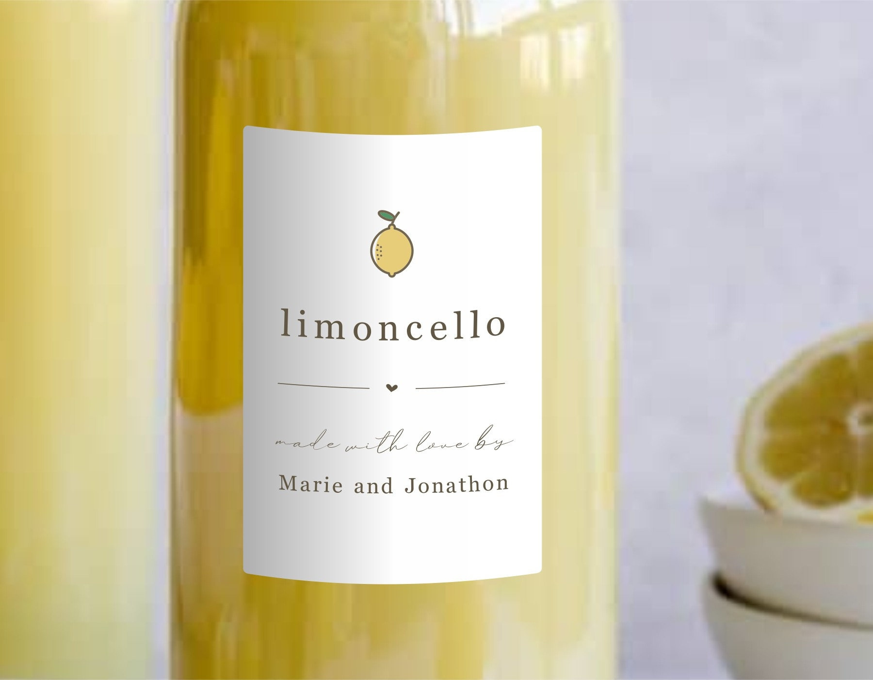 Homemade Limoncello Bottle Label Template - Printable Limoncello throughout Free Printable Limoncello Labels Template