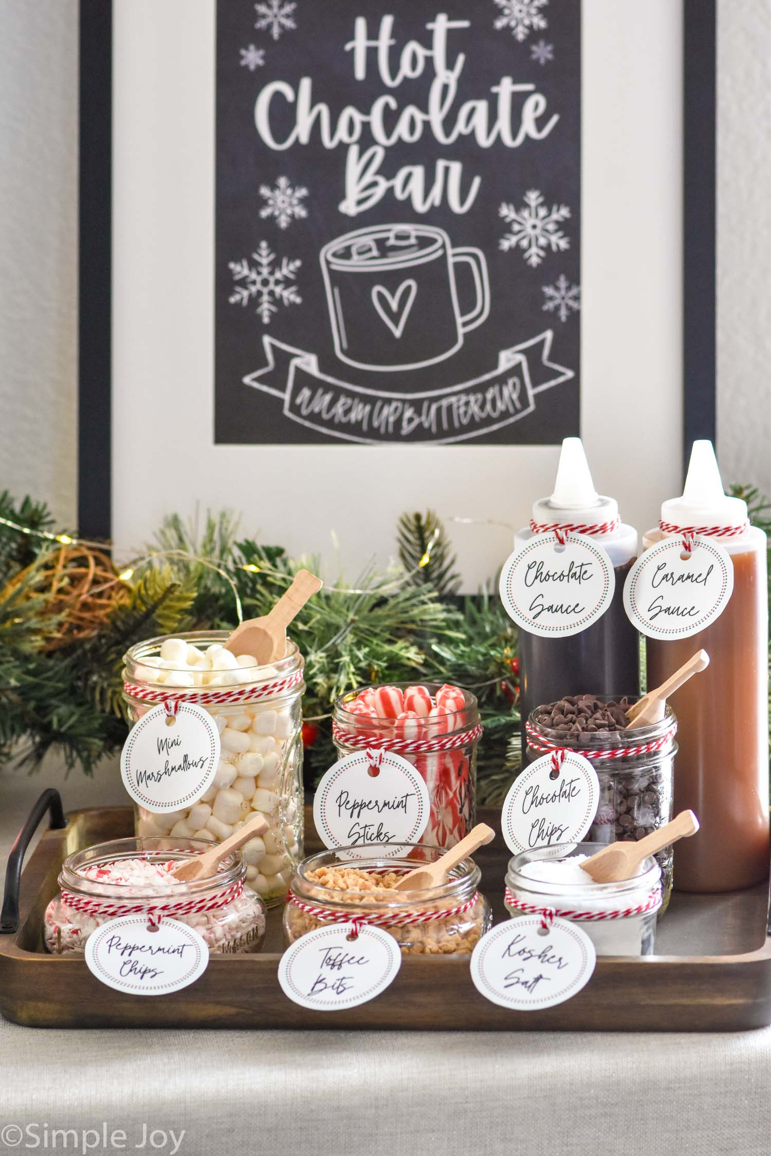 Hot Chocolate Bar in Hot Cocoa Bar Printables Free