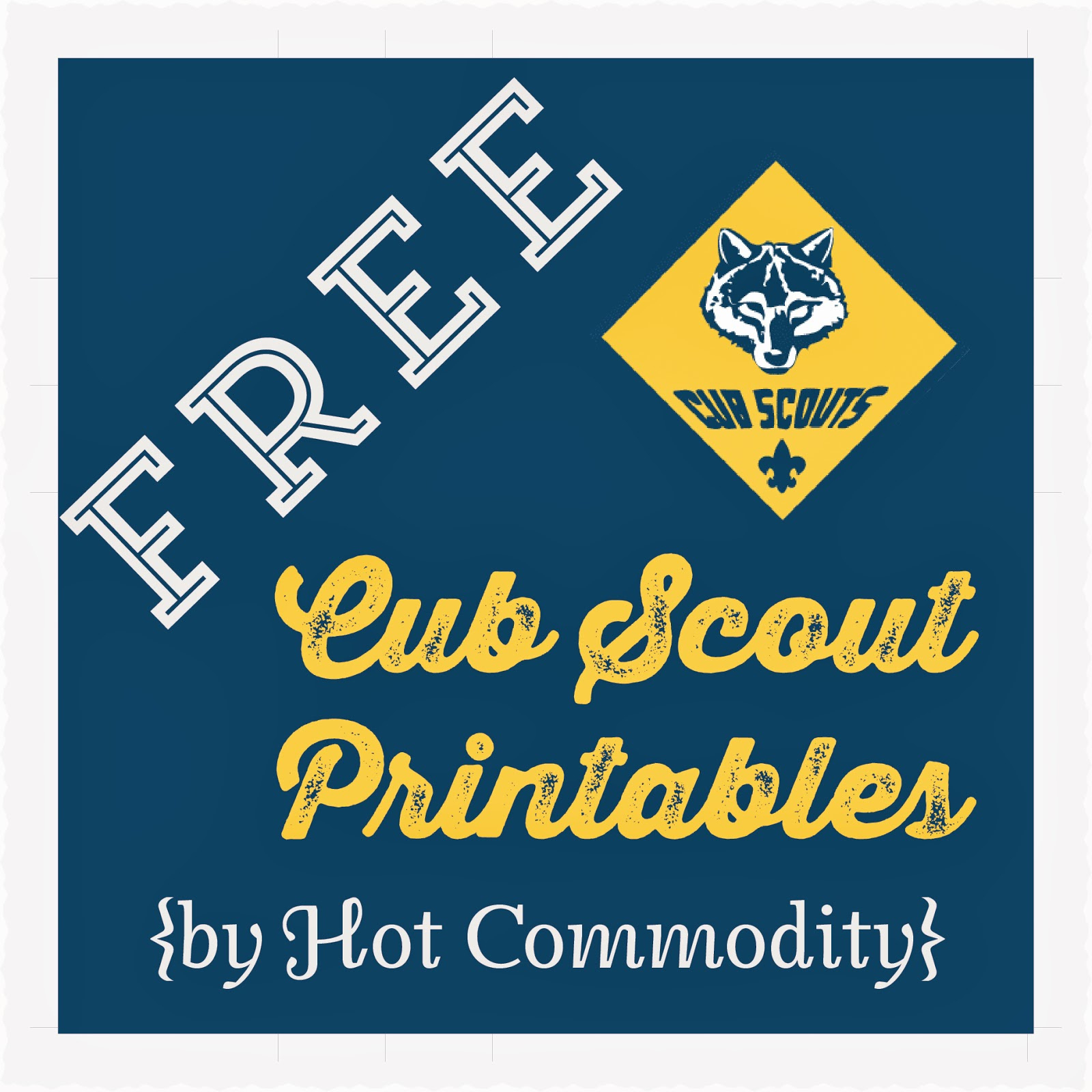 Hot Commodity Home Decor: Free Cub Scout Printables inside Cub Scout Printables Free